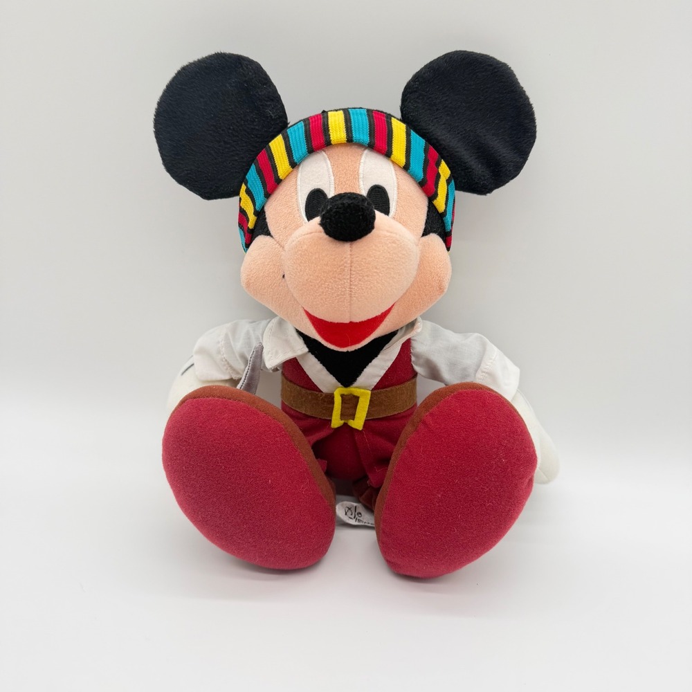 Disney Mickey Mouse Pirate Plush SEGA Prize Redemption Stuffed Toy 11 Inch